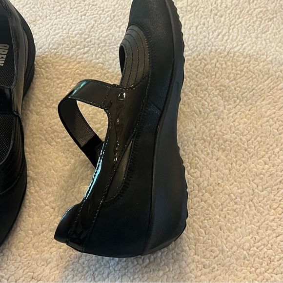 Drew Genoa Shoes Mary Jane Black Orthopedic Easy On Comfort Hookloop Sz 8 1/2 WW - Picture 2 of 10
